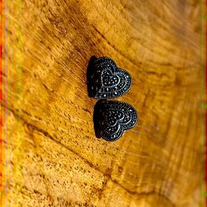Heart Silver Stud Earrings
